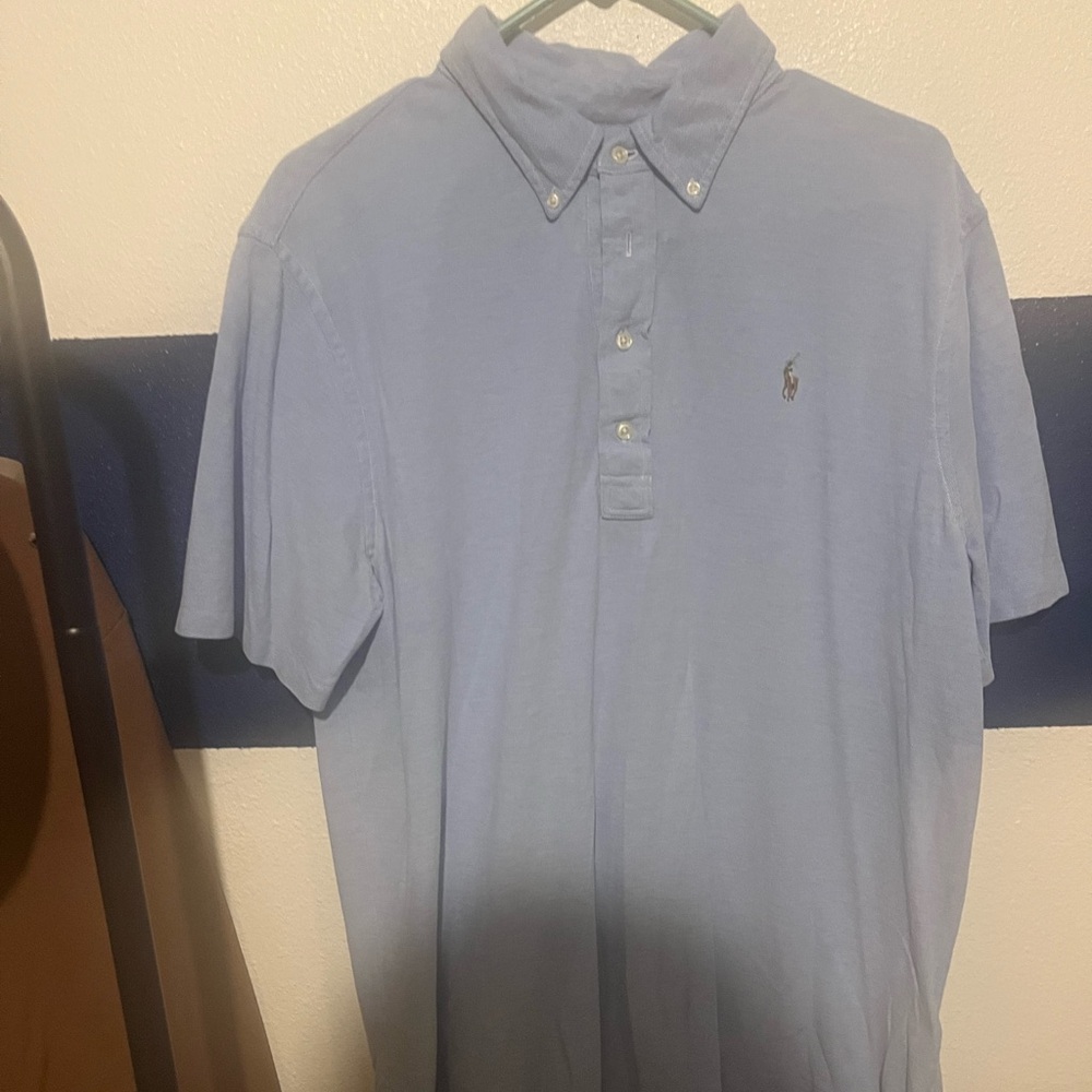 Men's Light Blue Polo Shirt